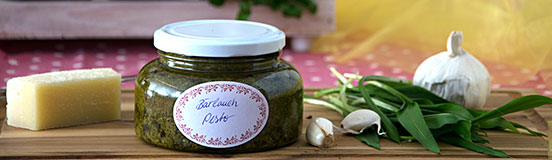 Pesto im Provence-Glas